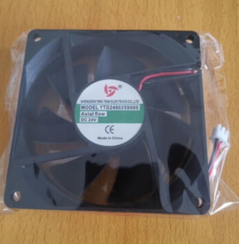 1pcs For YTD248025S 8025 8CM DC24V 0.23A Welding Machine Cooling Fan 2-wire 2PIN