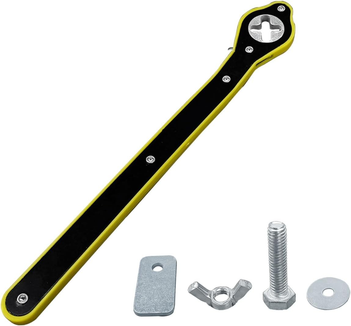 Auto Jack Ratchet Wrench, 360° Swivel Labor-Saving Jack Lug Wrench, Scissor Jac
