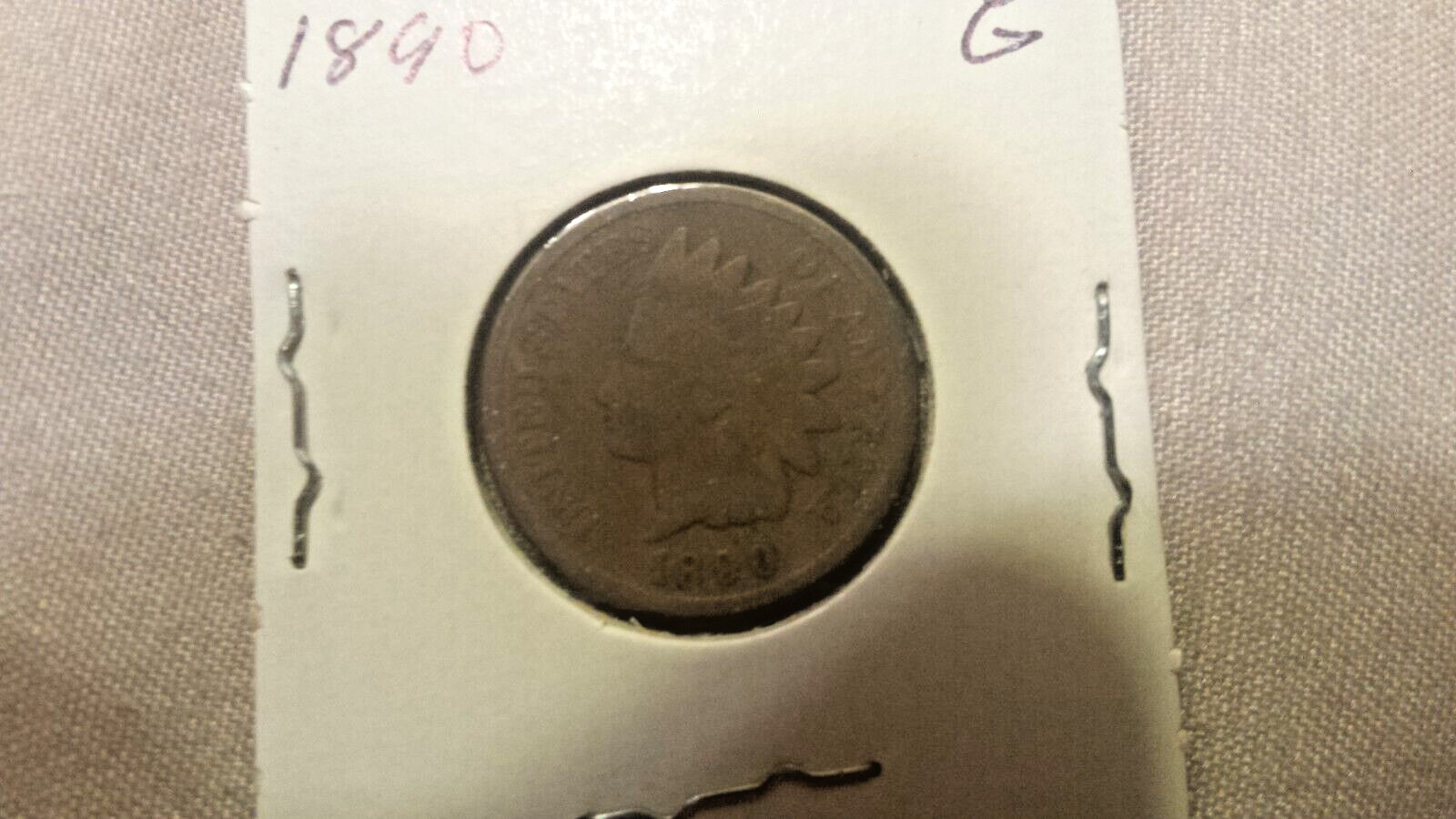 1890 P CENT--YOU DECIDE GRADE INDIAN HEAD