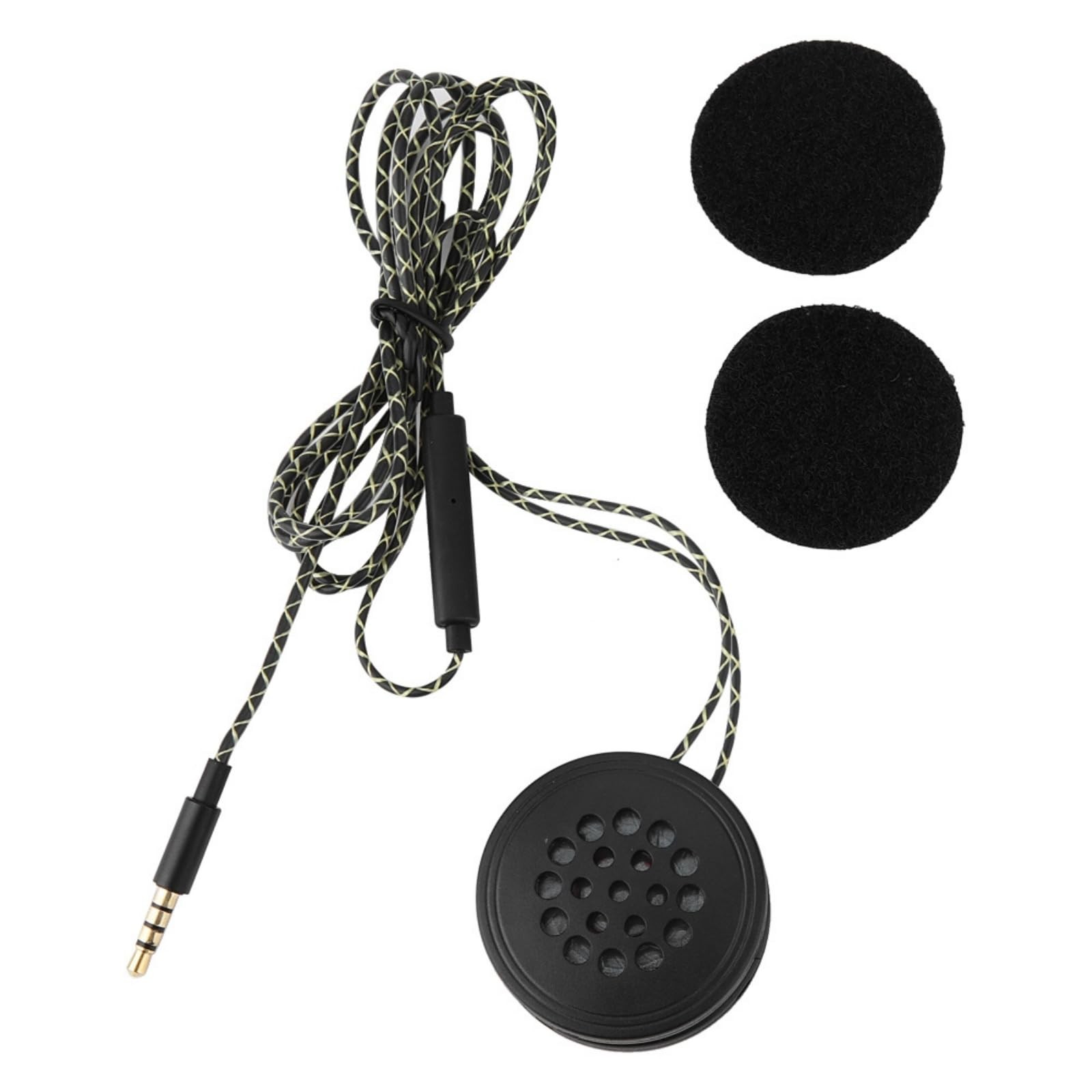 Motorcycle Helmet Headset Speakers 3.5mm Jack Hands-Free Calling Audio