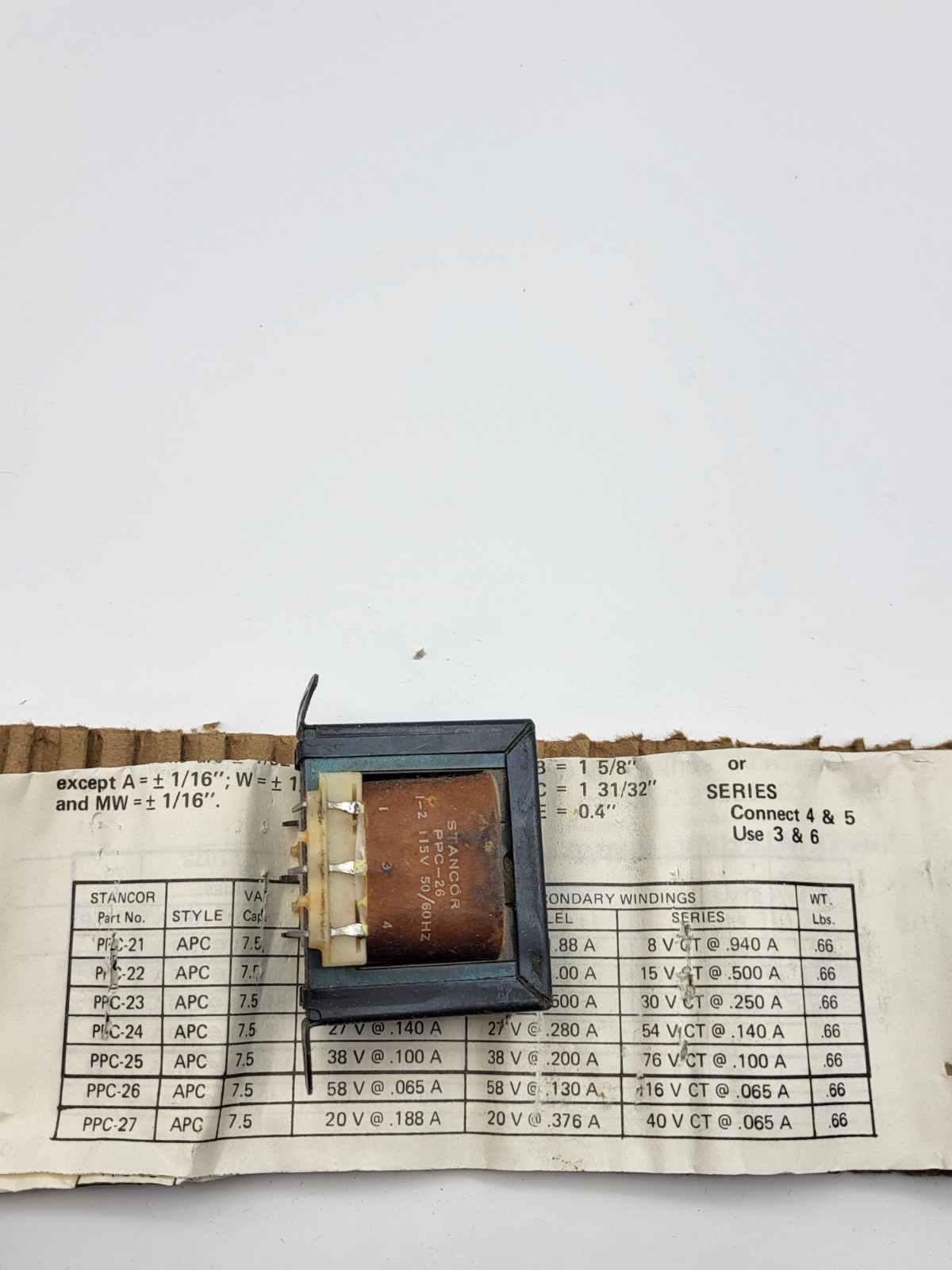 Stancor PPC-26 Transformer NOS Original box