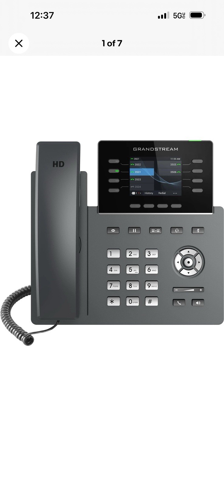 Ooma Provisioned Grandstream GRP2624 Wi-Fi IP Desk Phone. Works only with Oom...