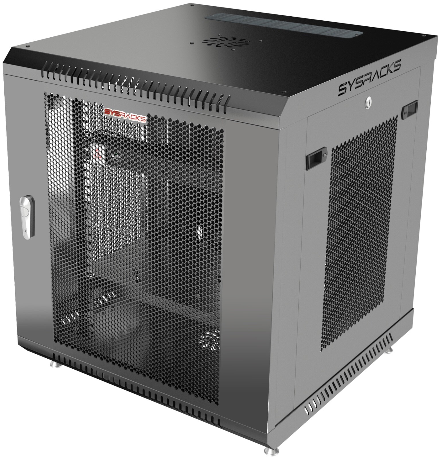 12U Sysracks Wall Mount IT Data Network Server Rack Cabinet Enclosure 24" Depth