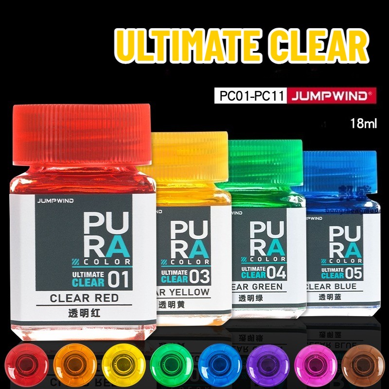 JUMPWIND PURA COLOR Ultimate Clear Series Model Paint - 18ML Nitro Oil-Based