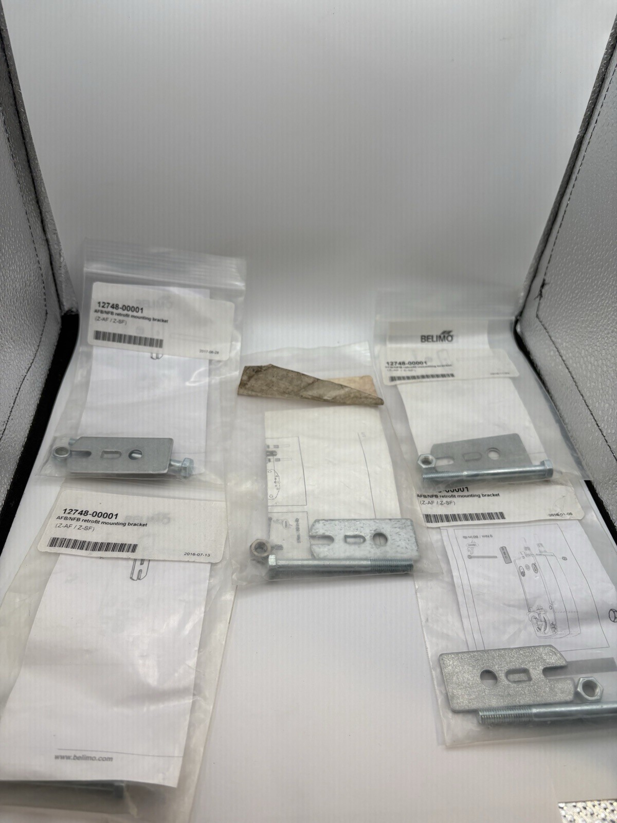 LOT OF 5 BELIMO 12748-00001 Actuator Mounting Bracket (98563) - NEW AFB NFB