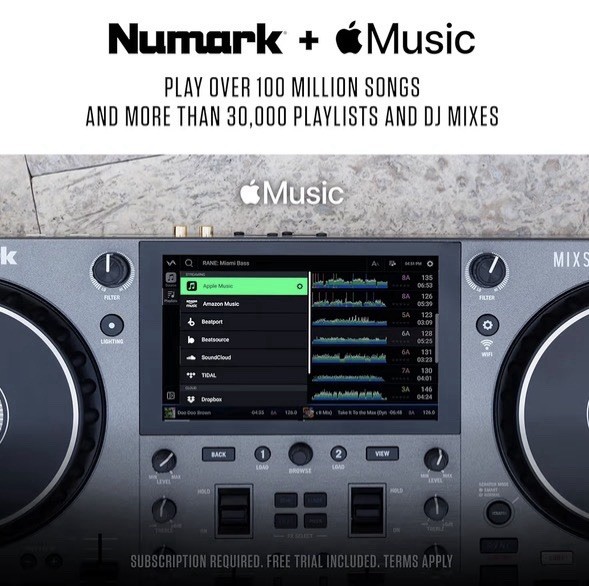 Numark Mixstream Pro Go Battery-Powered, Standalone Touchscreen DJ Controller