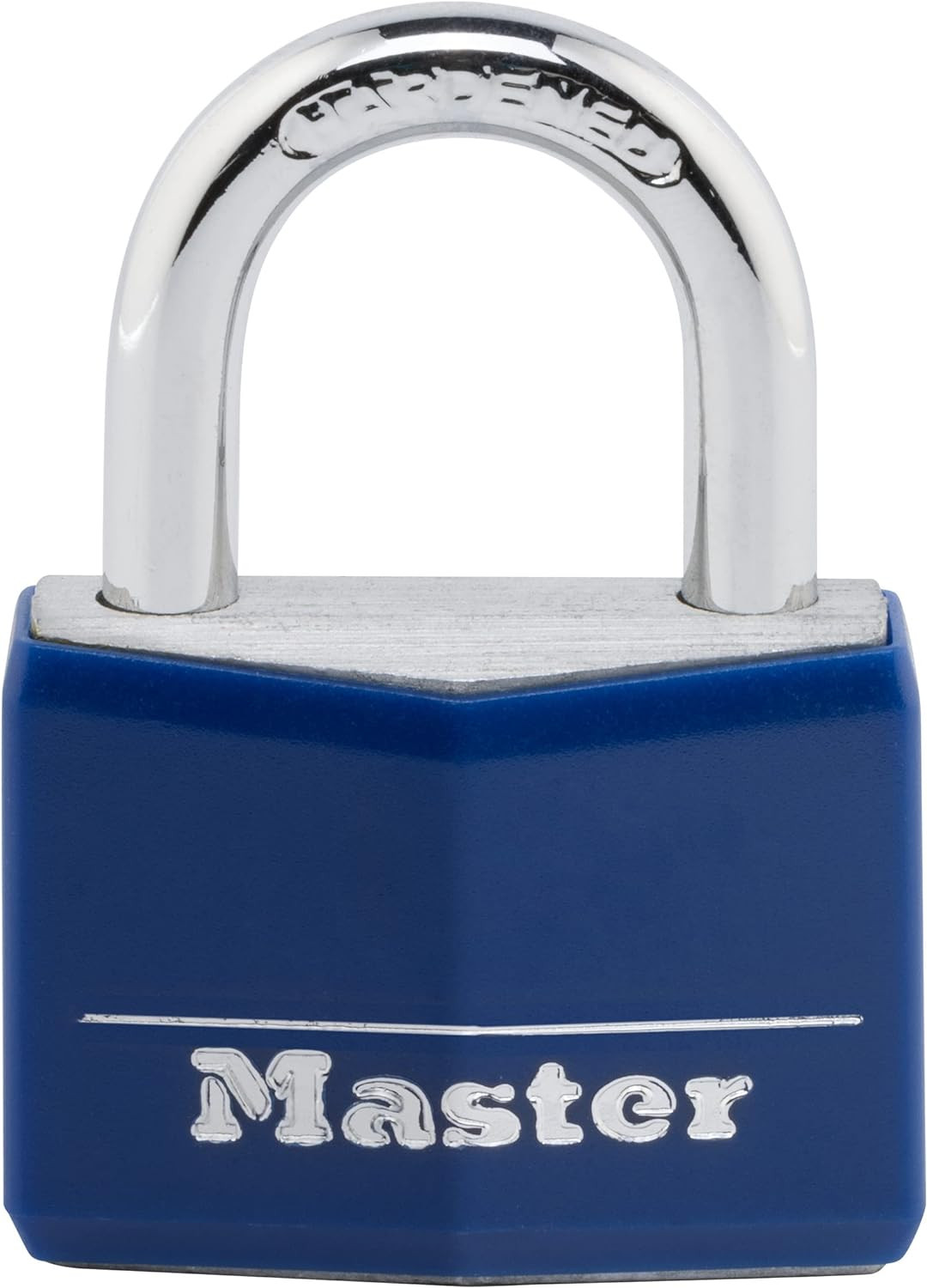 Blue Vinyl Covered Aluminum Keyed Padlock, Small Lock for Gym or School Locke...
