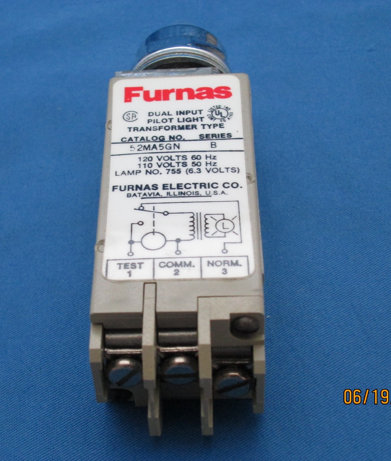 Furnas 52MA5N Compact Dual Input Pilot Light new