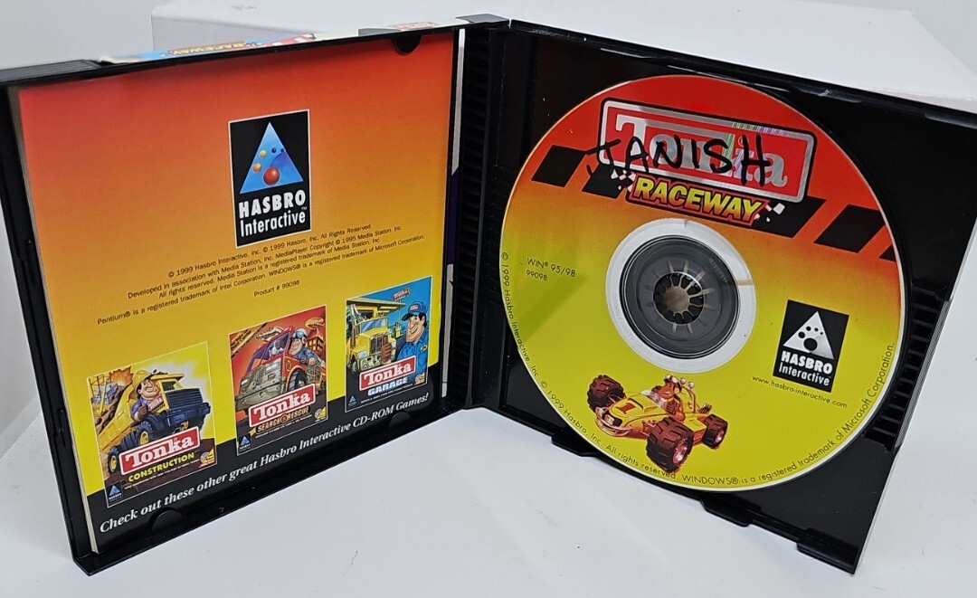 Tonka Raceway CD-ROM PC Computer Windows 95/98 Game Hasbro Interactive 1999