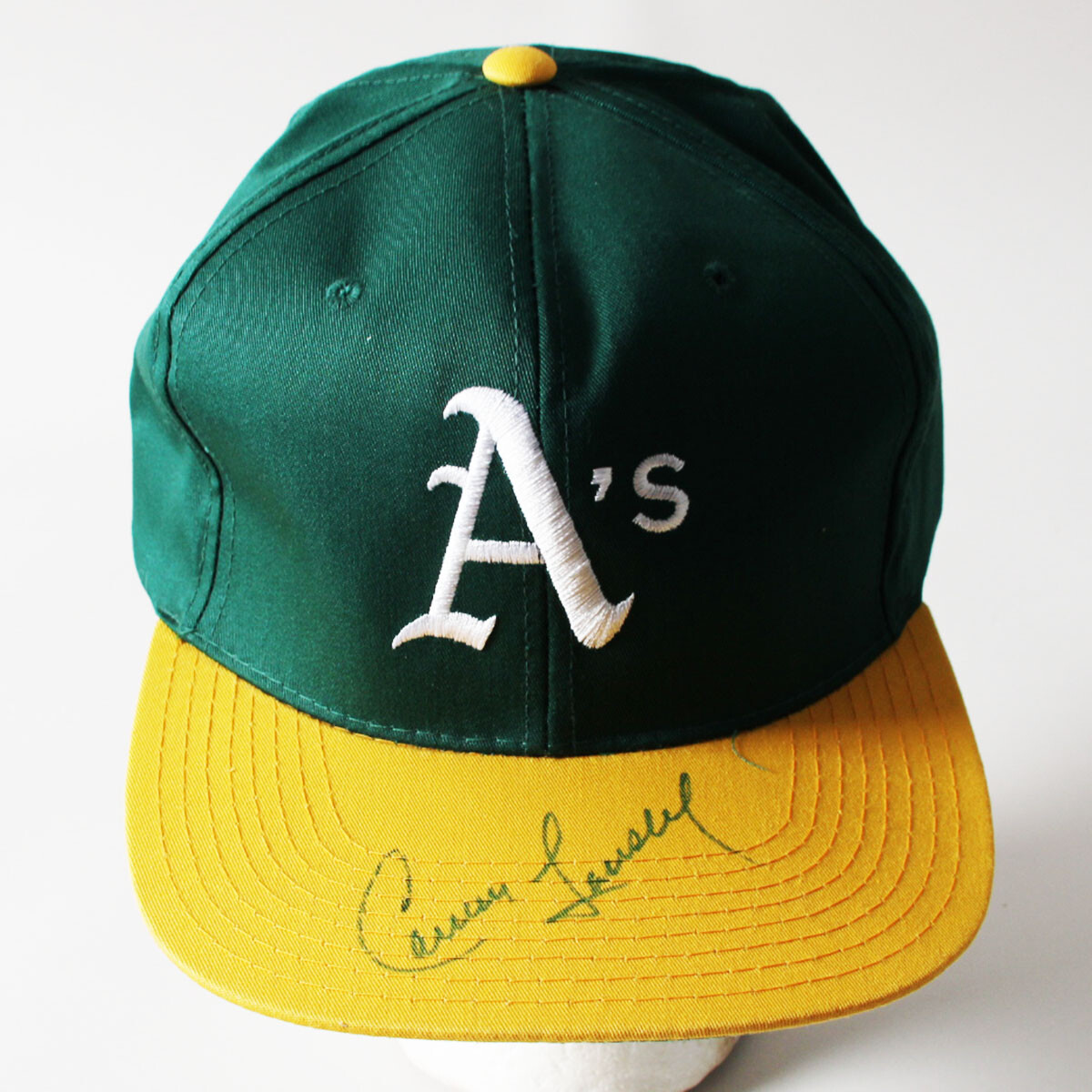 Carney Lansford Signed Hat A's - COA JSA