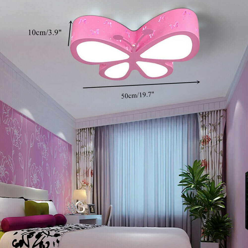 Creative LED Chandelier Acrylic Butterfly Ceiling Light Pendant Lamp Dimmable