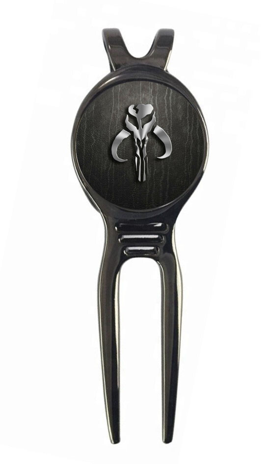 Mandalorian Golf Ball Marker + Black Gunmetal Divot Tool Star Wars