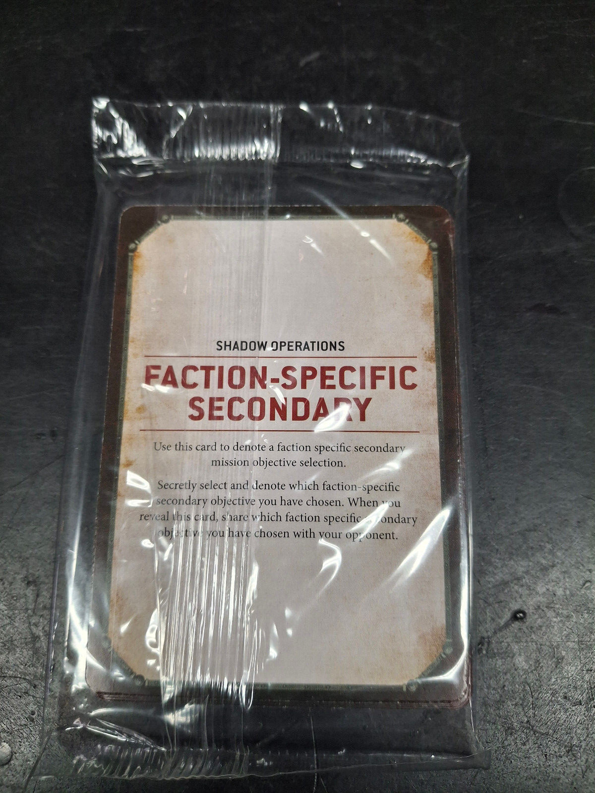 Warhammer 40k 2022 Organized Play Kit Secondary Objective Cards 9th Ed Sealed