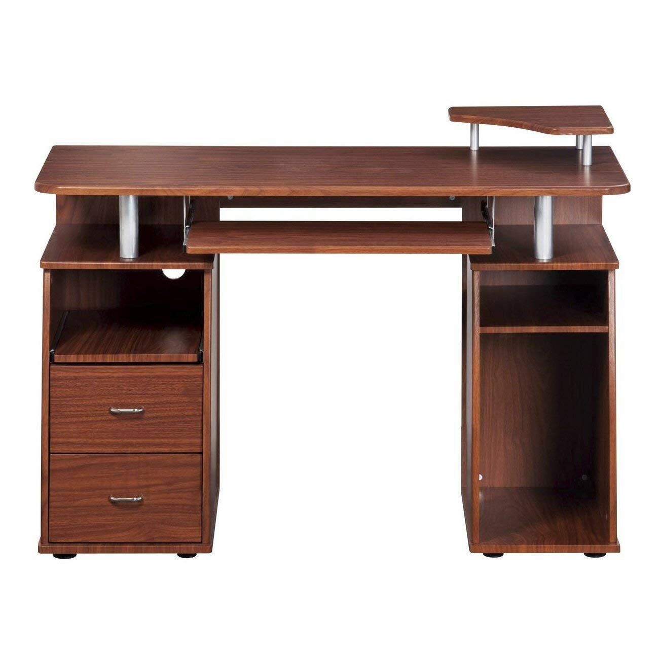 Techni Mobili Complete Computer Desk with Pull-Out Keyboard & Multiple Storage