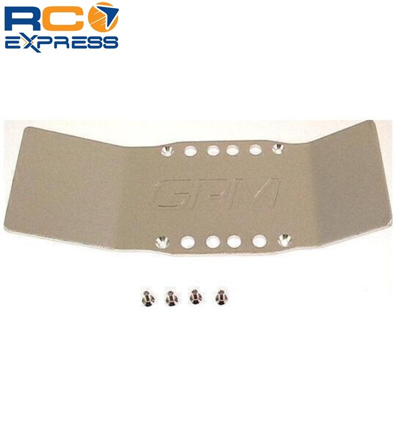 GPM Racing Aluminum Center Skid Plate fits Vintage Traxxas Tmaxx TMX1014X08
