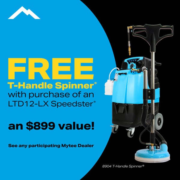 Mytee LTD12-LX Speedster Tile Extractor 12gal 1200psi Spinner wand Bundle