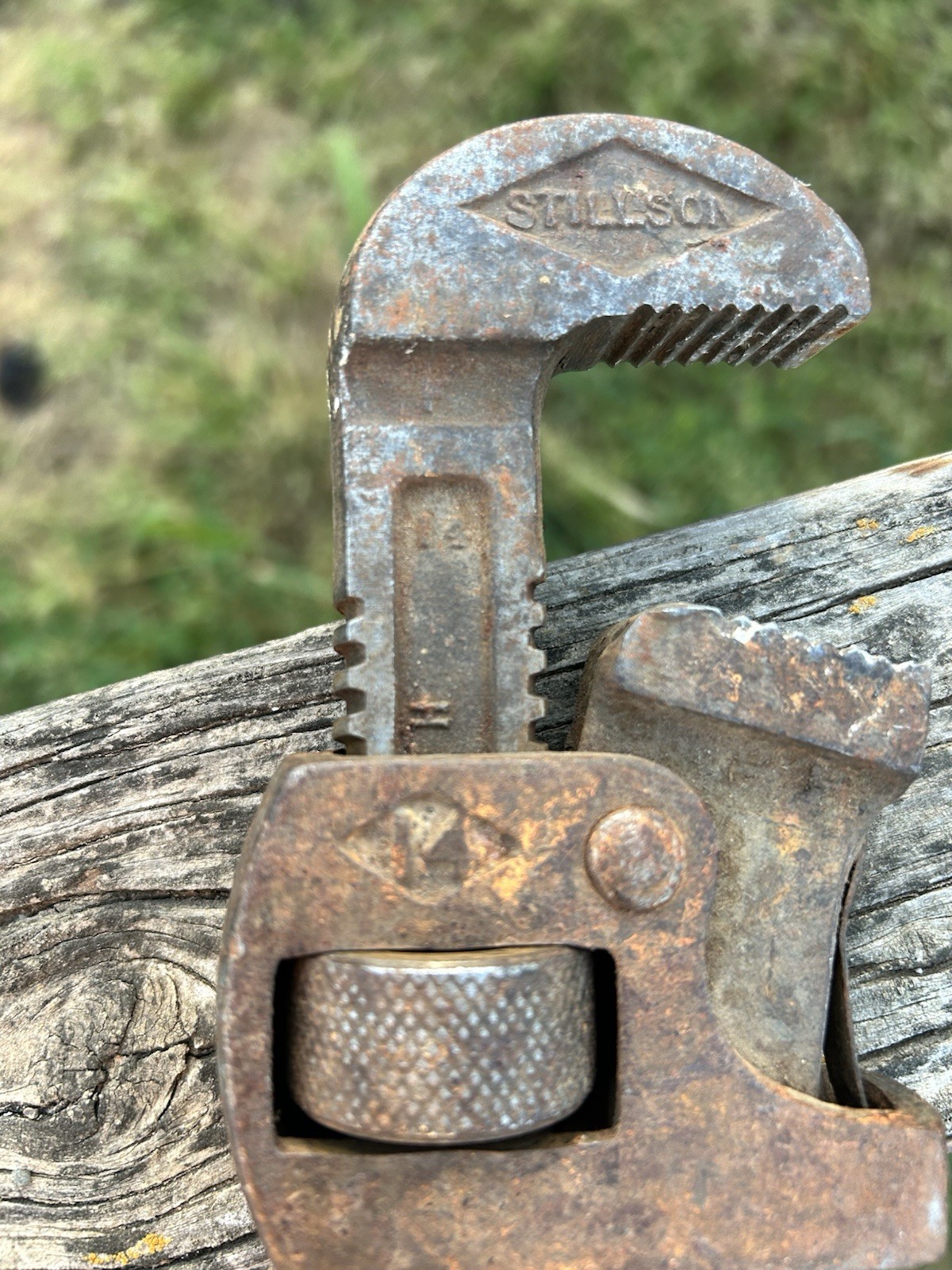 Vtg Stillson Walworth 14" Inch Pipe Monkey Wrench Adjustable Heavy Duty USA NICE