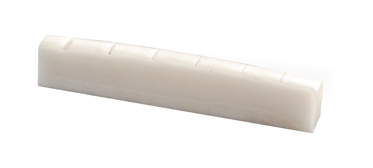 Nut Flat Bottom Bone 1 3/4 44mm White E 12r Slotted Unbleached