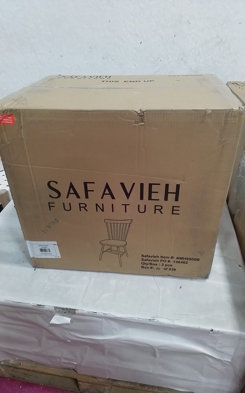Safavieh PARKER SPINDEL SIDE CHAIR, Reduced Price 2172737319 AMH8500B