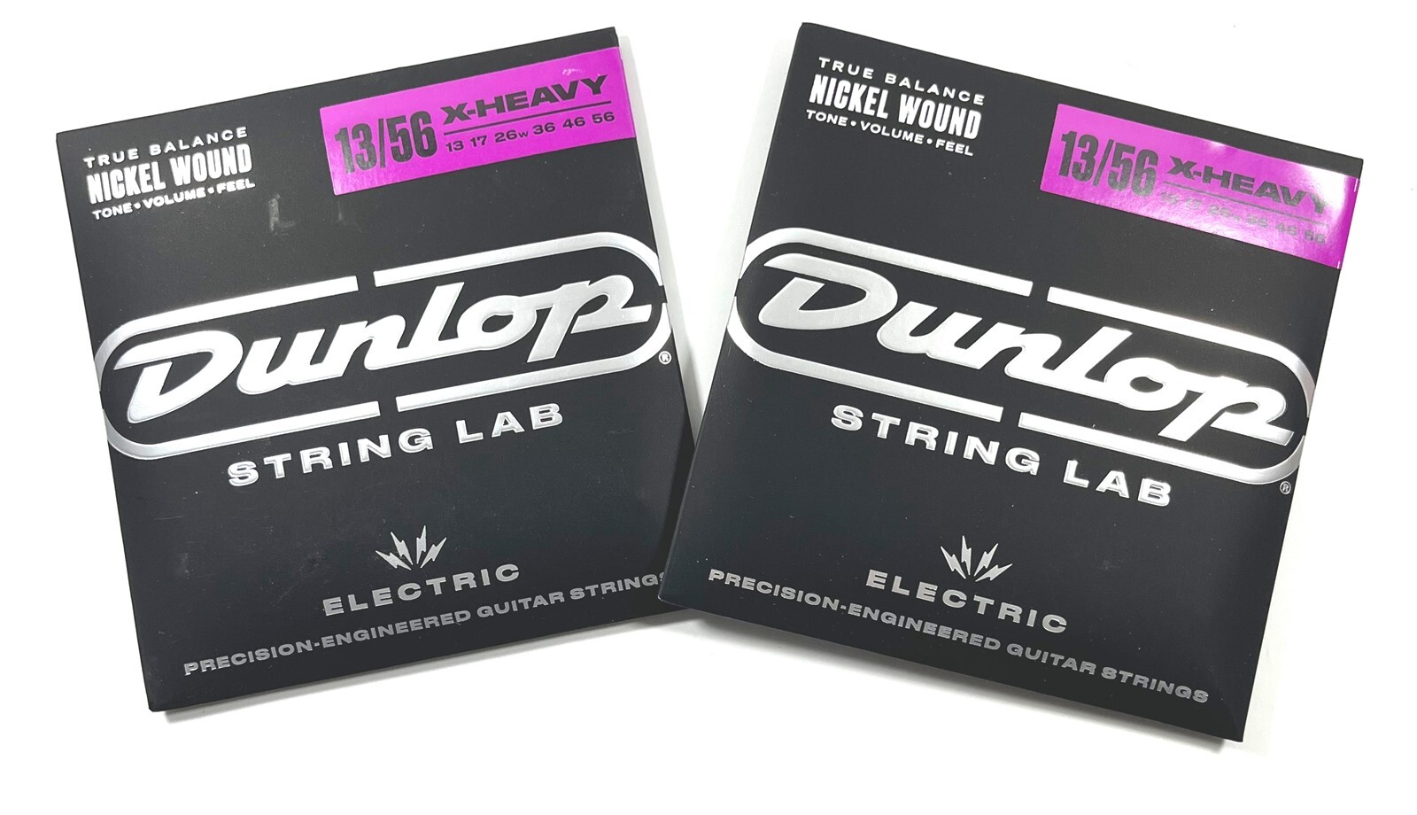 Dunlop Guitar Strings 2 Sets Electric Nickel Extra Heavy 13-56 Dunlop String Lab