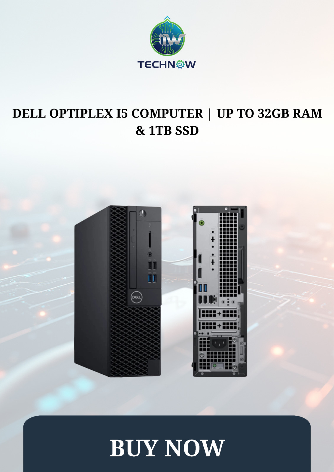 Dell OptiPlex i5 Computer | Up to 32GB RAM & 1TB SSD | Windows 10/11 Pro | WiFi