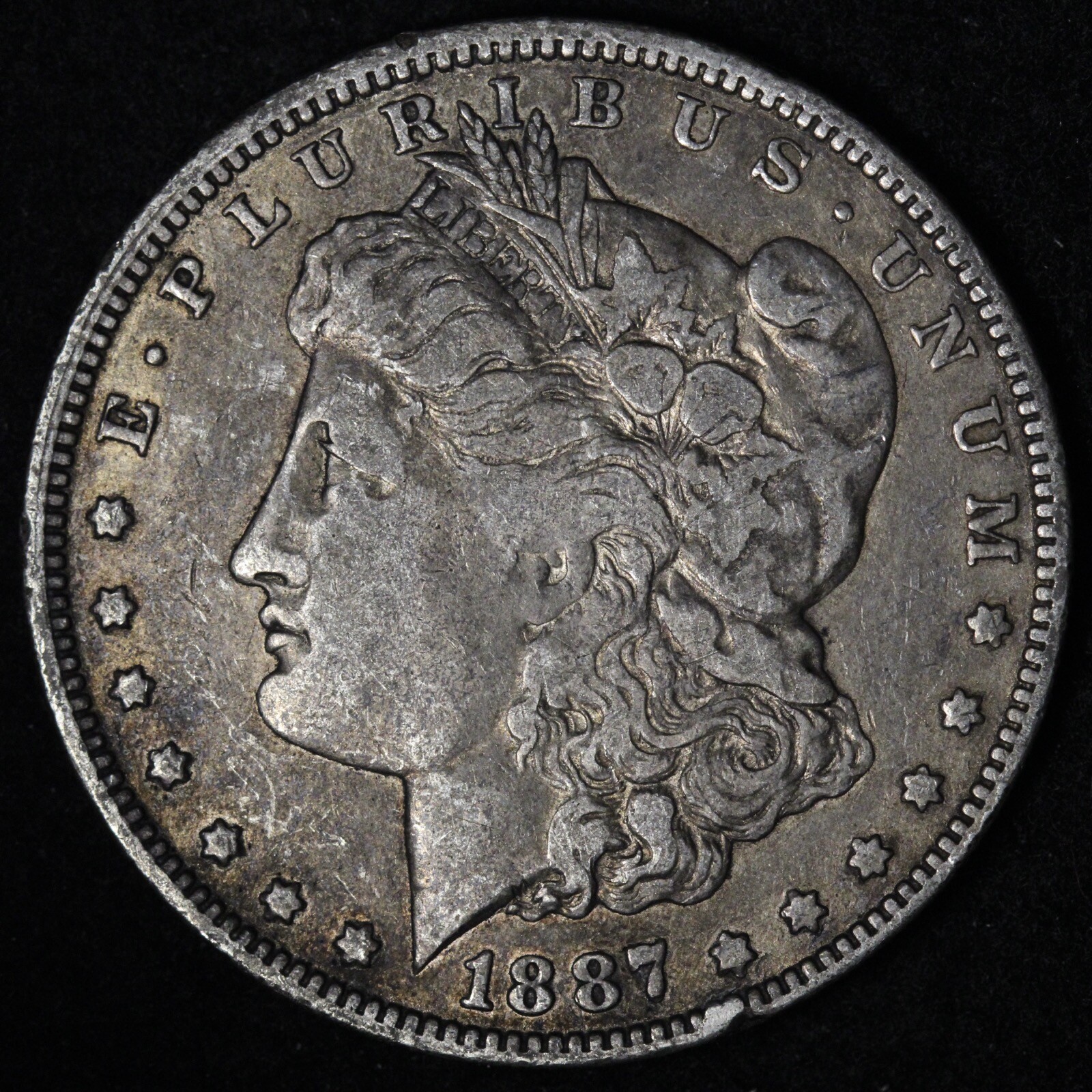 1887-O Morgan Silver Dollar CHOICE XF E541