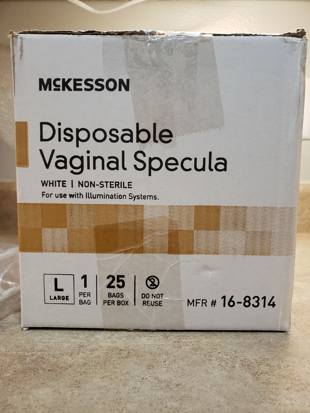 McKesson Disposable Vaginal Specula 25 Count Large All Sealed