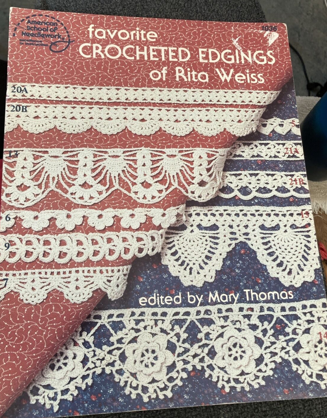 Vtg Rare Amer. School of Needlework Favorite Crocheted Edgings of Rita Weiss '85