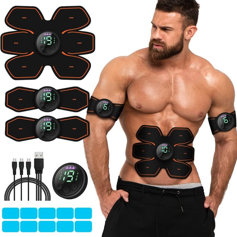 Cepignoly Joinpital ABS Stimulator Workout Equipment, Ab Machine USB Rechargeabl