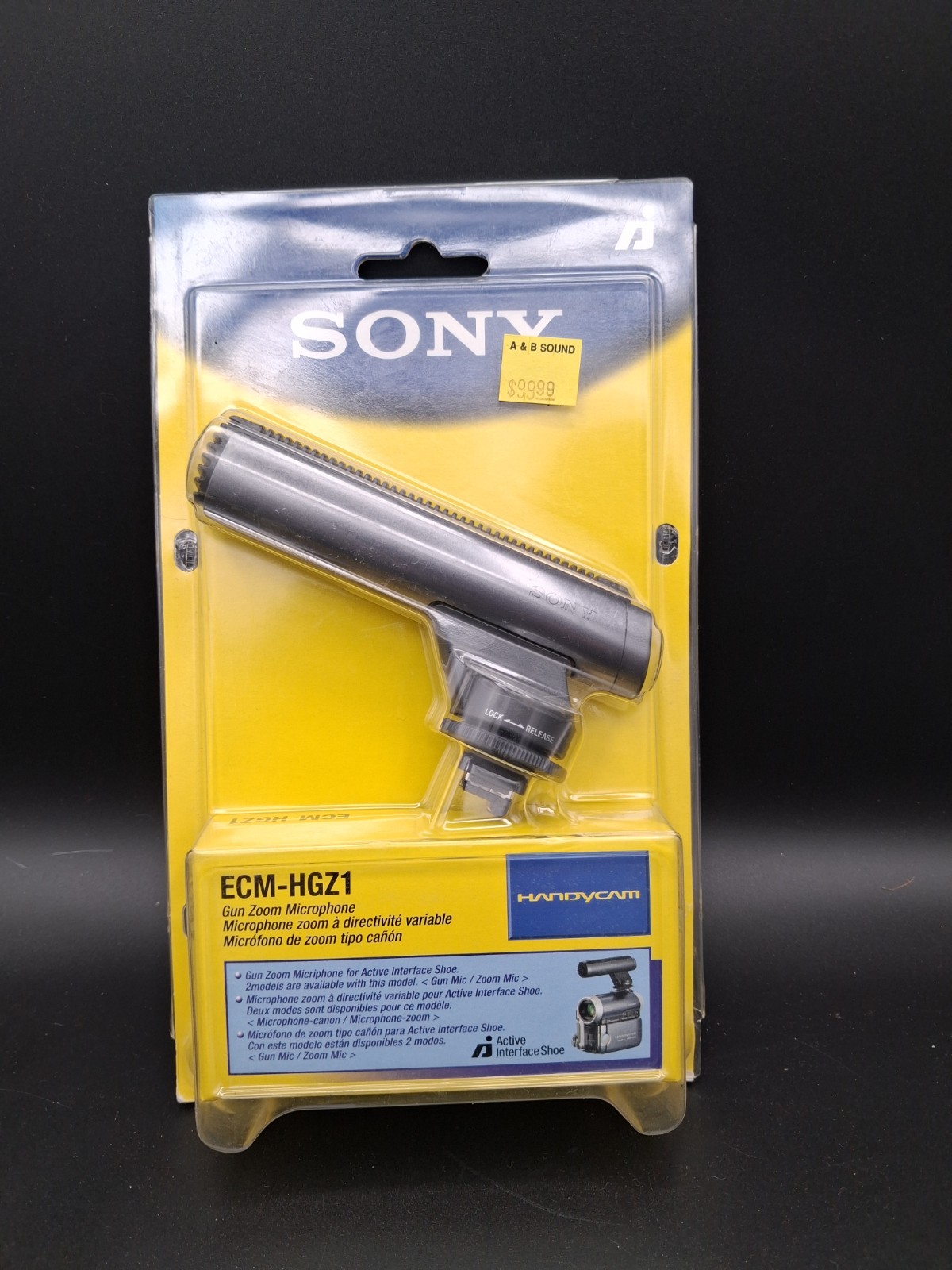 Sony ECM-HGZ1 Gun Zoom Microphone Handycam Active Interface Shoe