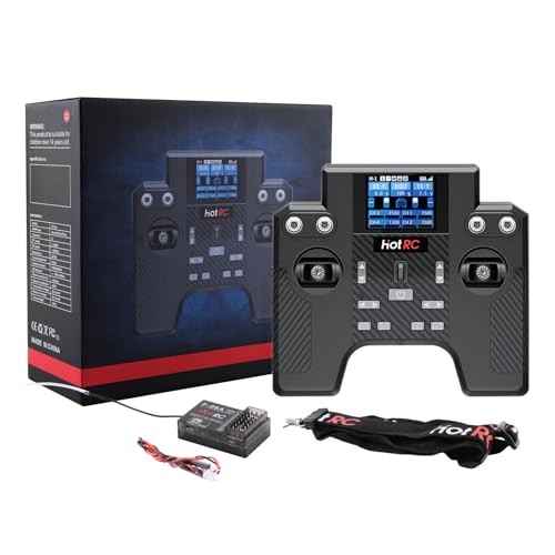 HOTRC HT-8A RC 8-Channel Panel Remote Control and Receiver for RC Car Boat
