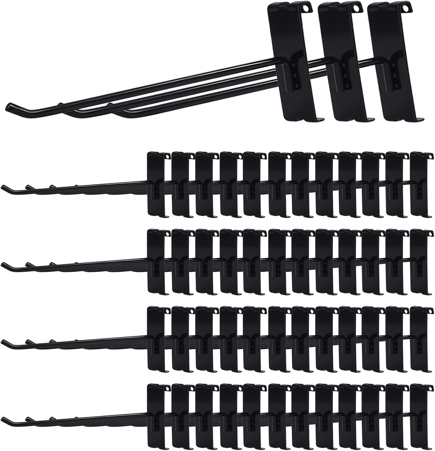 Gridwall Hooks 8 Inch,50PC Display Hooks for Grid Wall, Heavy Duty Gridwall Hook