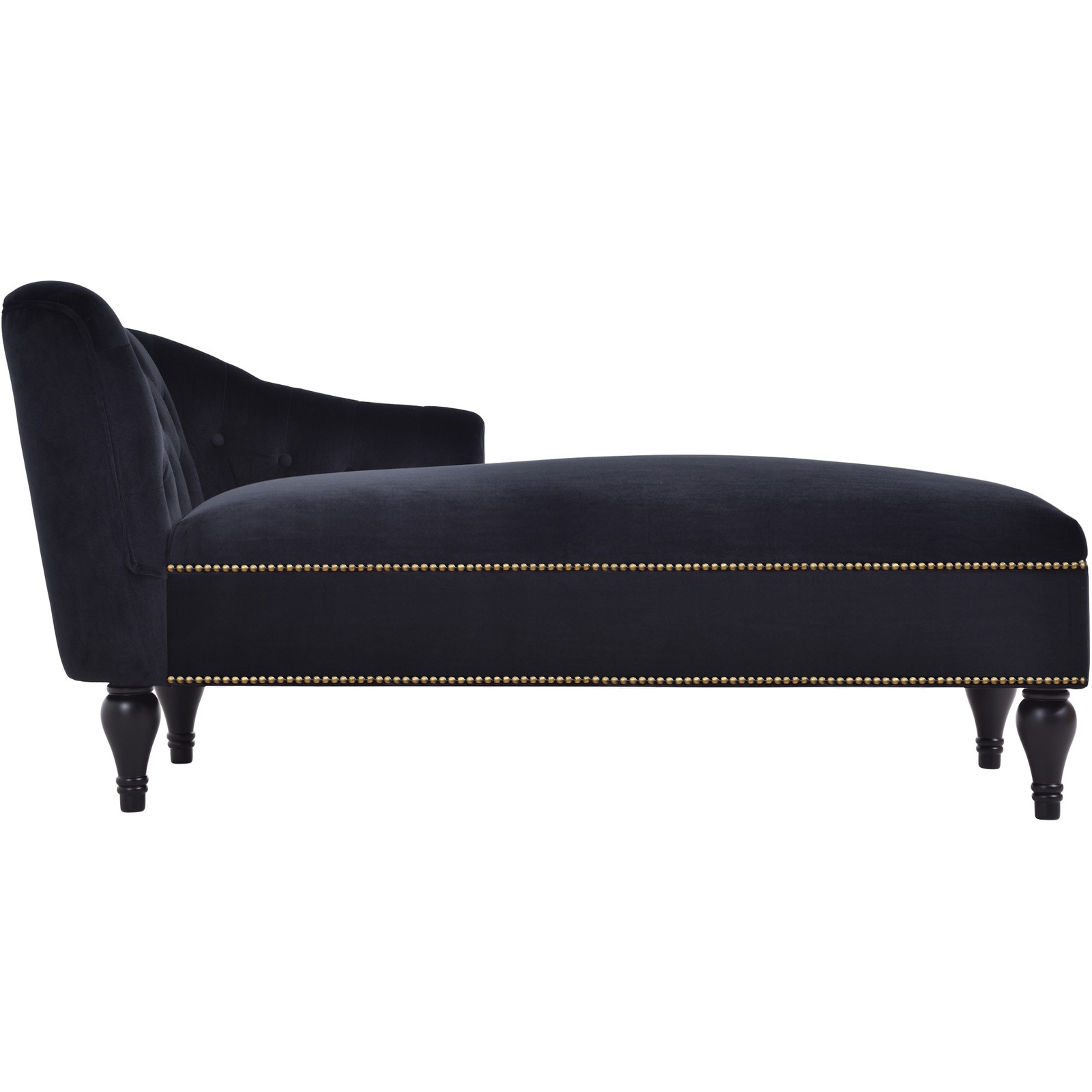 [New+Video] 58''Velvet Chaise Lounge,Button Tufted Right Arm Facing Lounge Cha