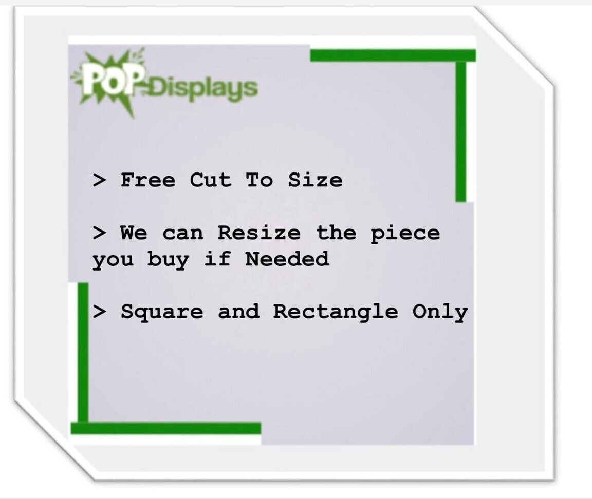 Lexan  Polycarbonate Plastic Sheet Clear  1/2" CHOOSE A SIZE