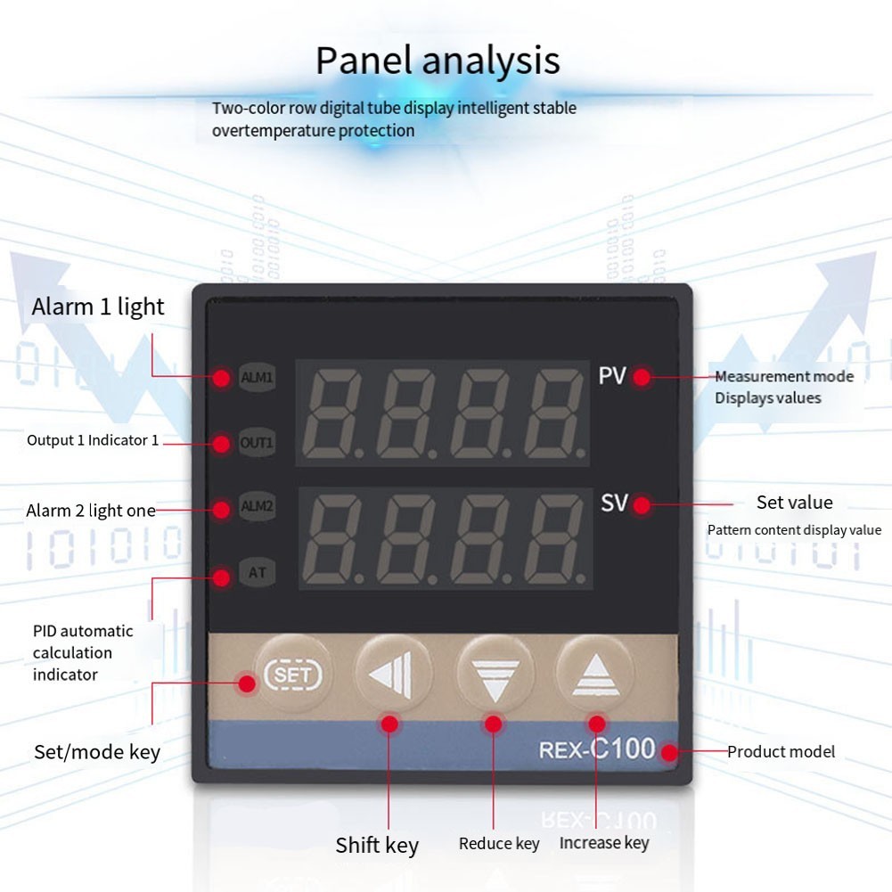 Efficient REXC700 M*AN PID Control Temperature Controller Relay Output