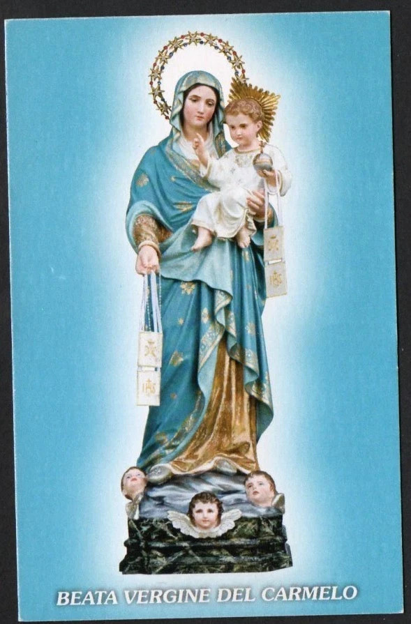 Holy card de la Virgin del Carmen santino image pieuses estampa