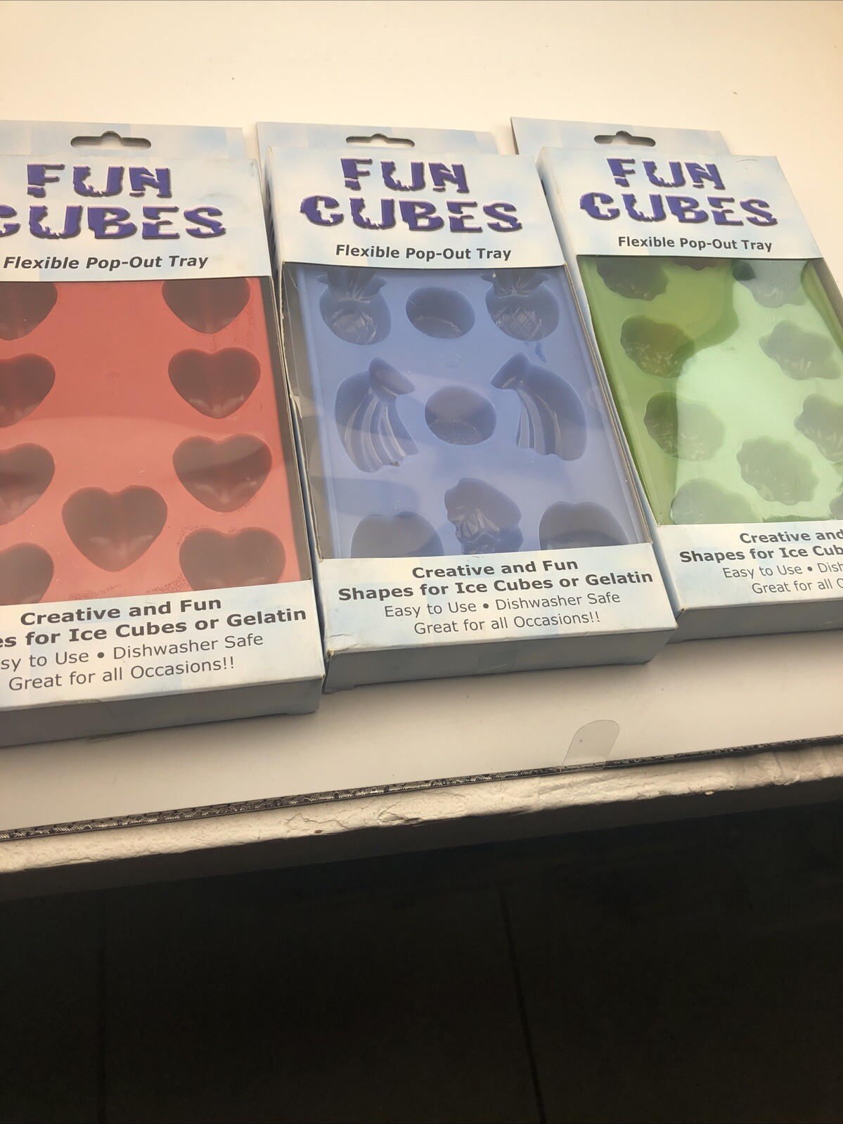 Ice Trays fun cubes 3 trays