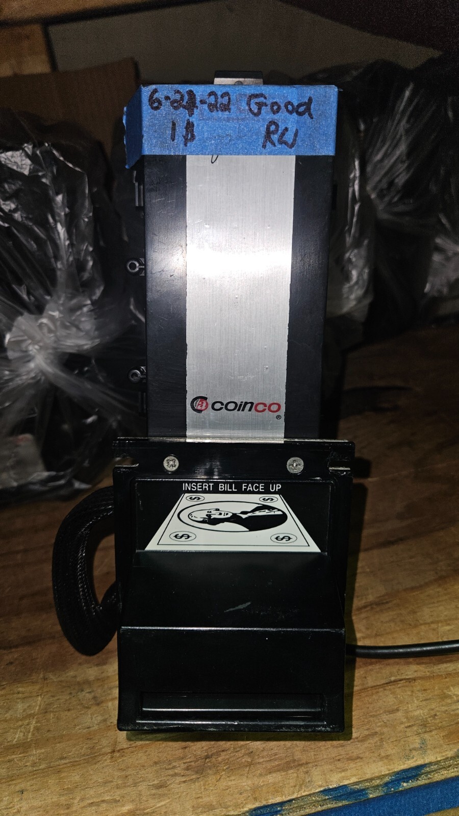REBUILT $5 $10 $20 Coinco BA52R R Bill Validator MDB + 9 Pin 24V Vending Arcade