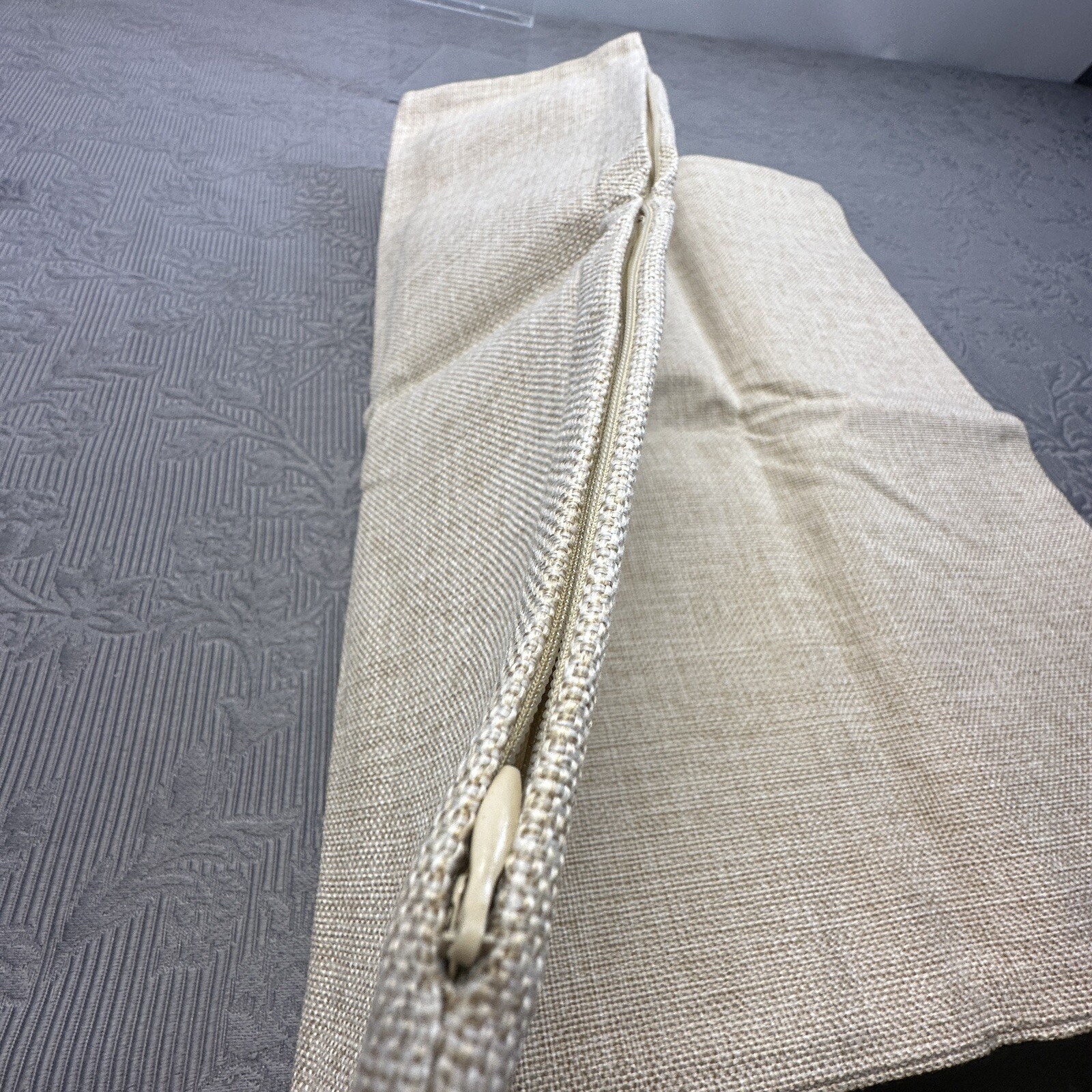 Home Brilliant Four Linen Burlap Square Cushion Cover 45cm 17.5x17.5”