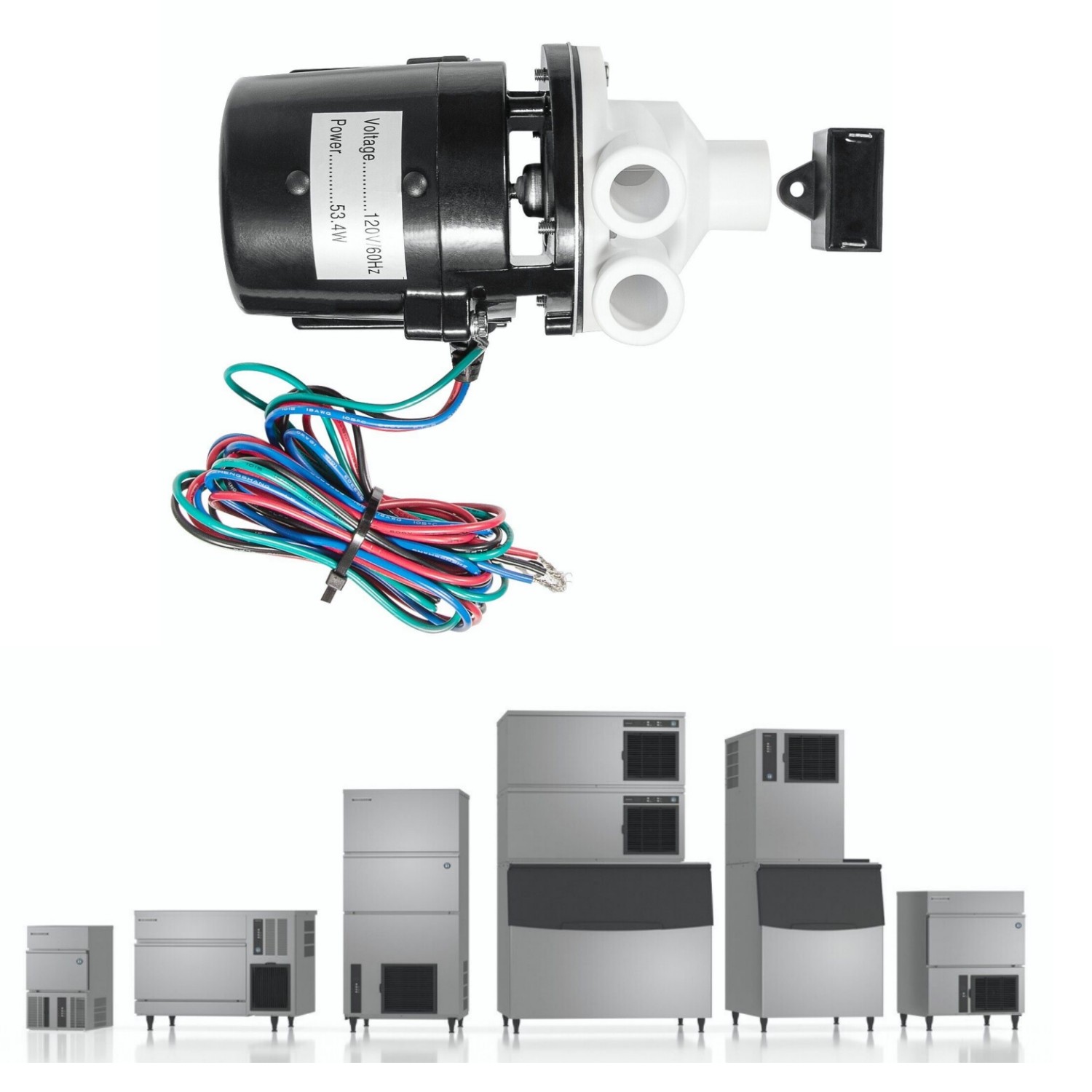 Water Pump Motor Assembly for Hoshizaki Ice Machine KM-450 KM-900 APTA92P10WD1