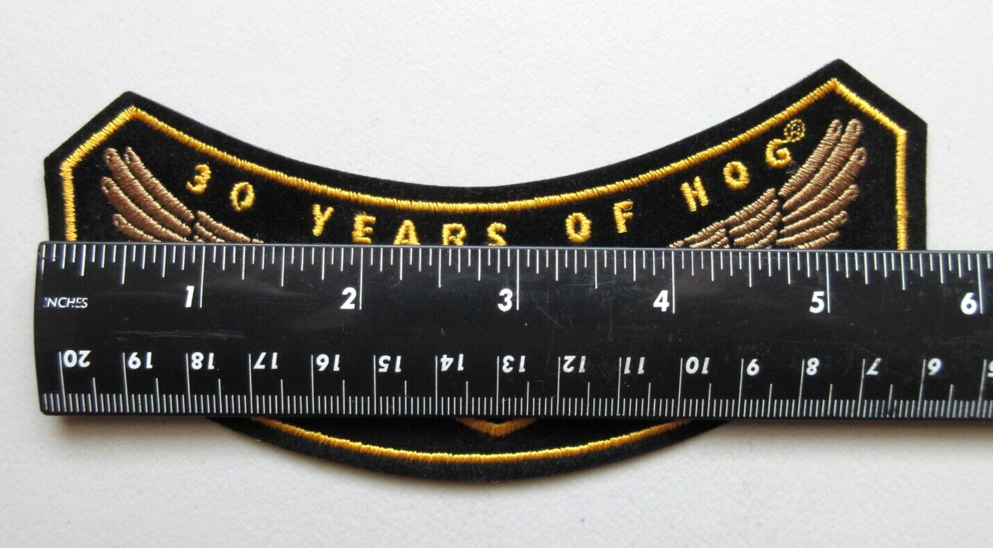 30 YEARS OF HOG HARLEY OWNERS GROUP 1983-2013 MOTORCYCLES BIKERS VEST PATCH