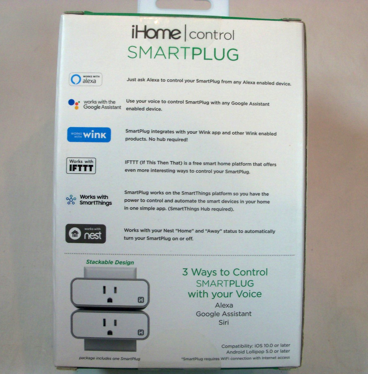 iHome ISP6 Wifi Smartplug Home Bedroom String Light IOS