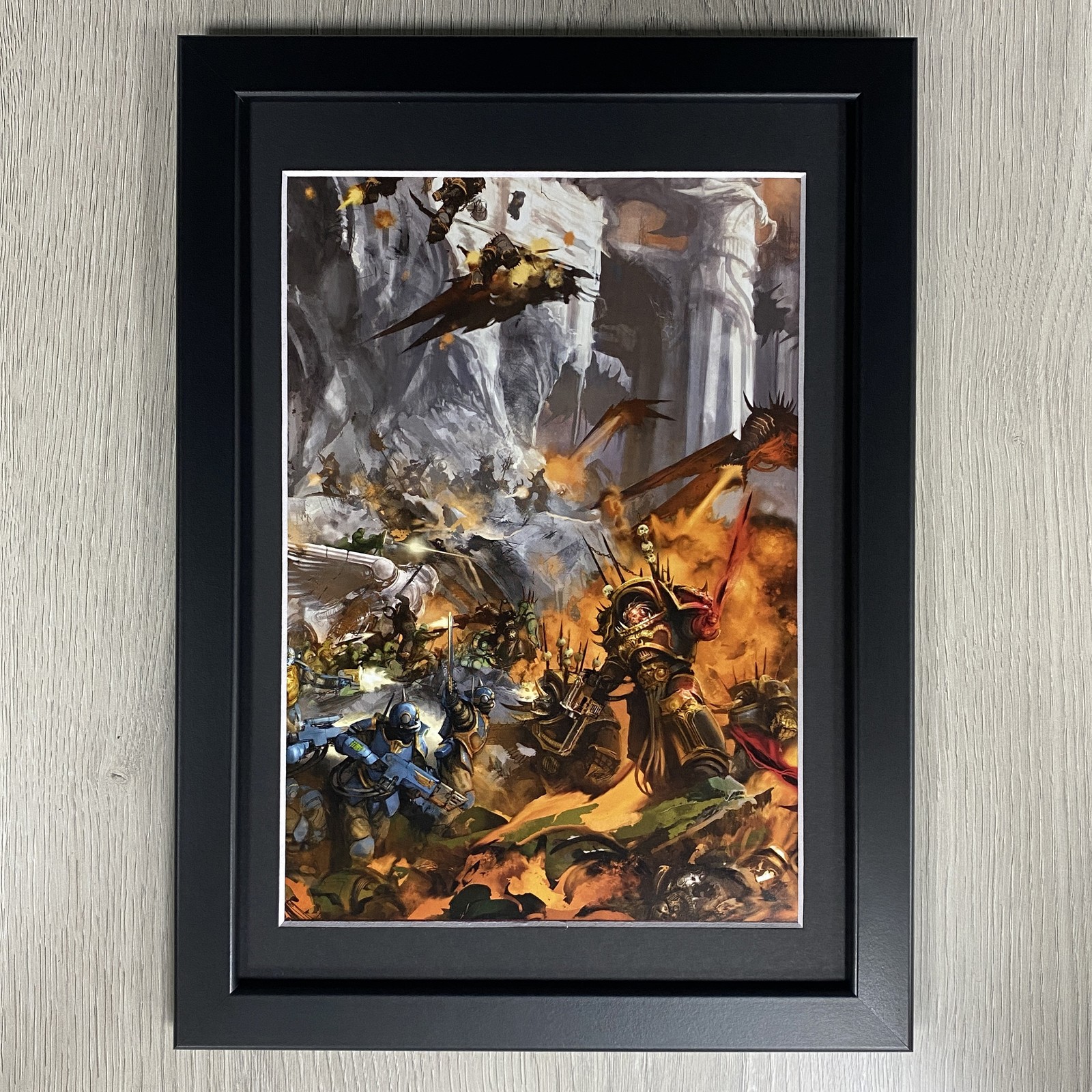 TEMPESTUS SCIONS FRAMED ART CHAOS LORD TERMINATOR LORD CHAOS WARHAMMER 40K