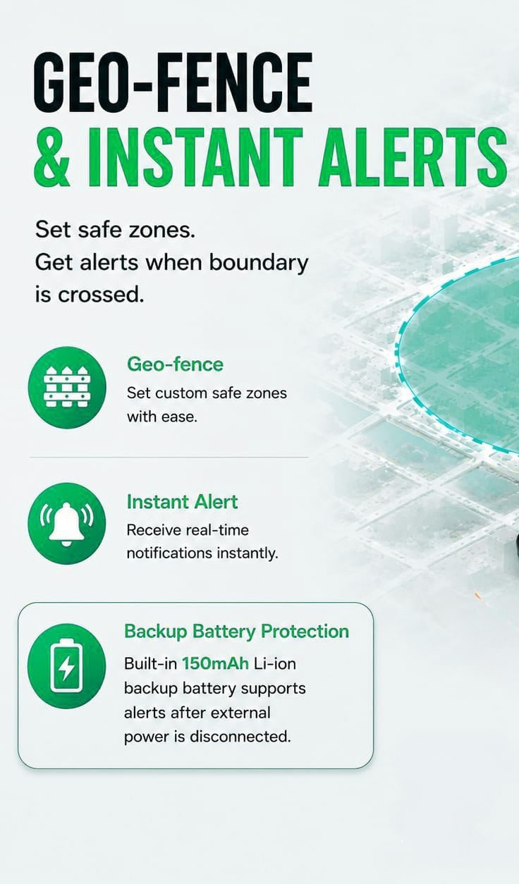 GPS Tracker for Vehicles, Subscription Free - Real Time Tracking - Custom Alerts