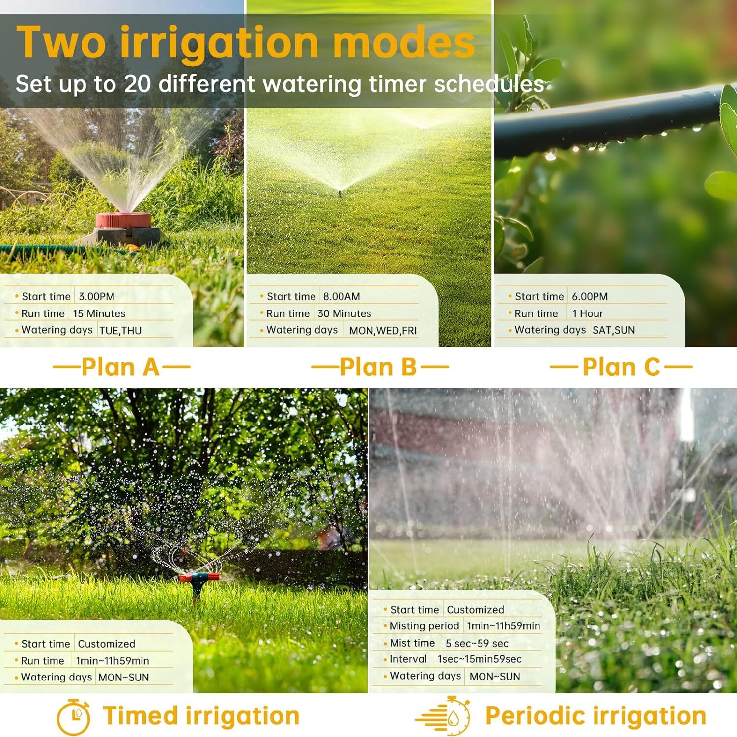 WiFi Smart Water Valve for Garden Irrigation System with Rain Delay Function