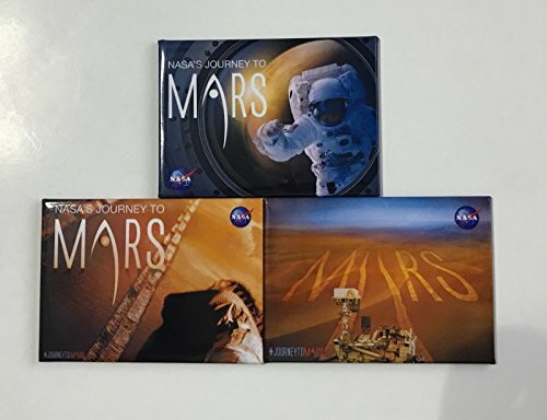 NASA'S Journey To Mars Magnet (3) Piece Set Made In USA