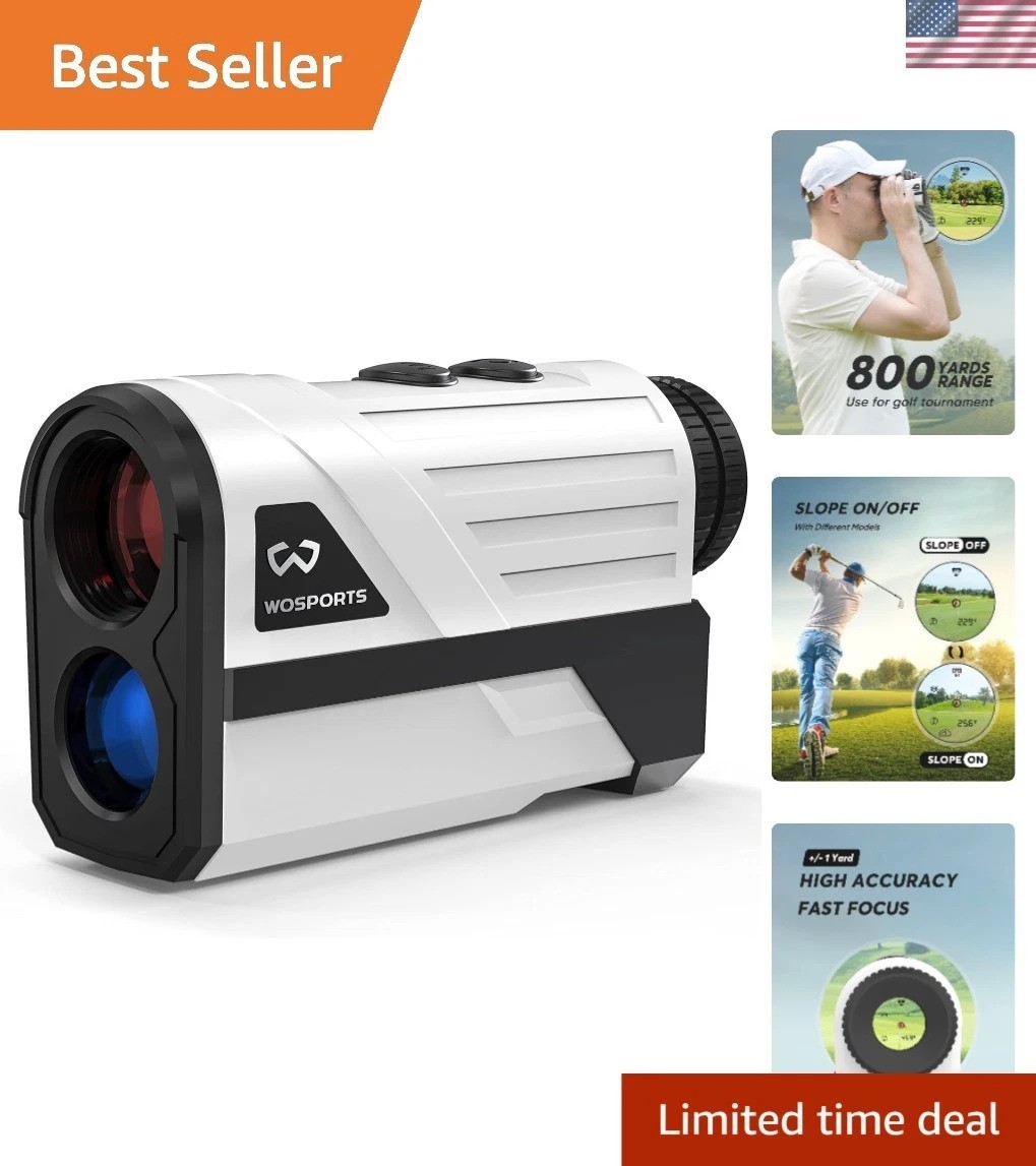 Golf Rangefinder, 800 Yards Laser Distance Finder with Slope, Flag-Lock with ...