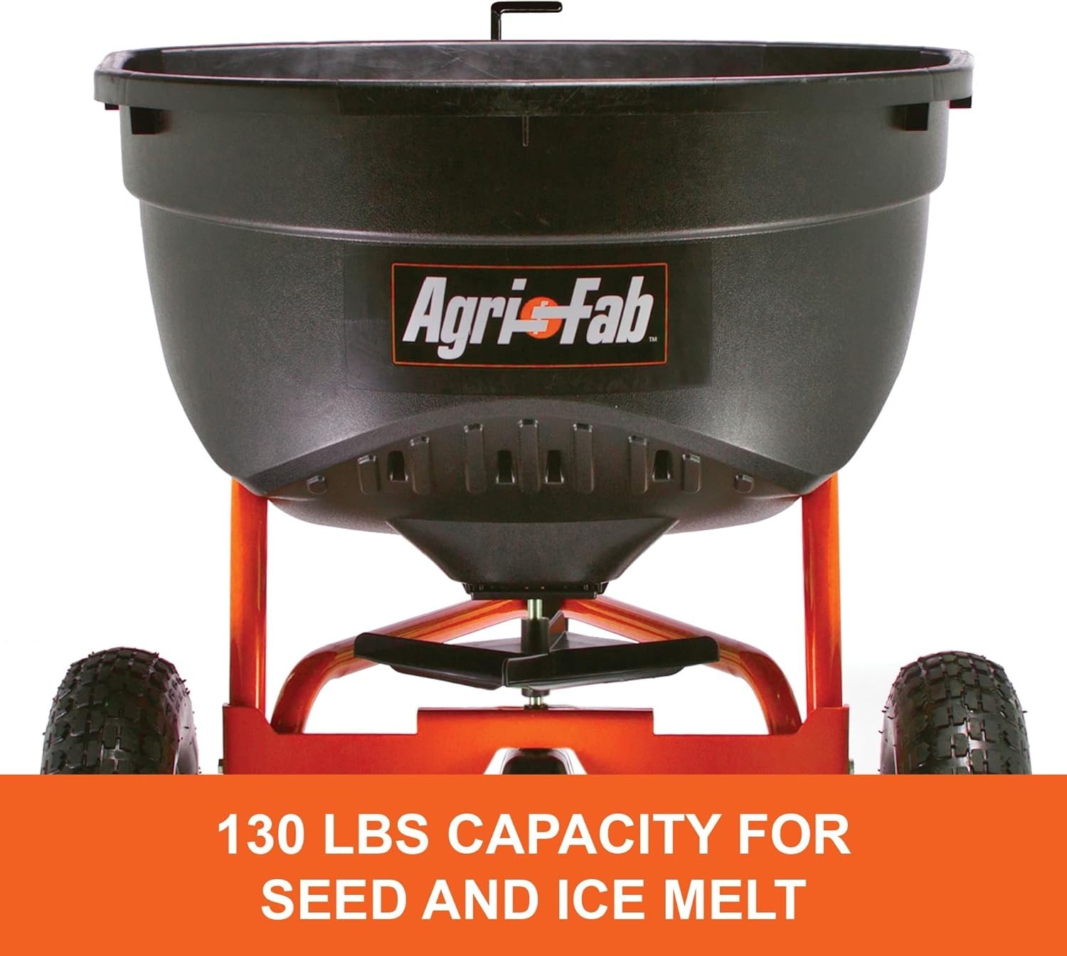 45-0463 Pull Behind Broadcast Spreader,130 lb. Hopper Capacity Designed for S...