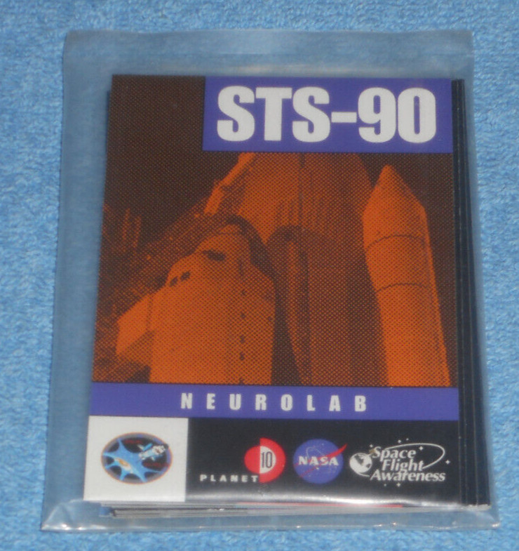 NASA STS-90 Set of Space Shuttle Mission Cards Neurolab Space Flight Awareness