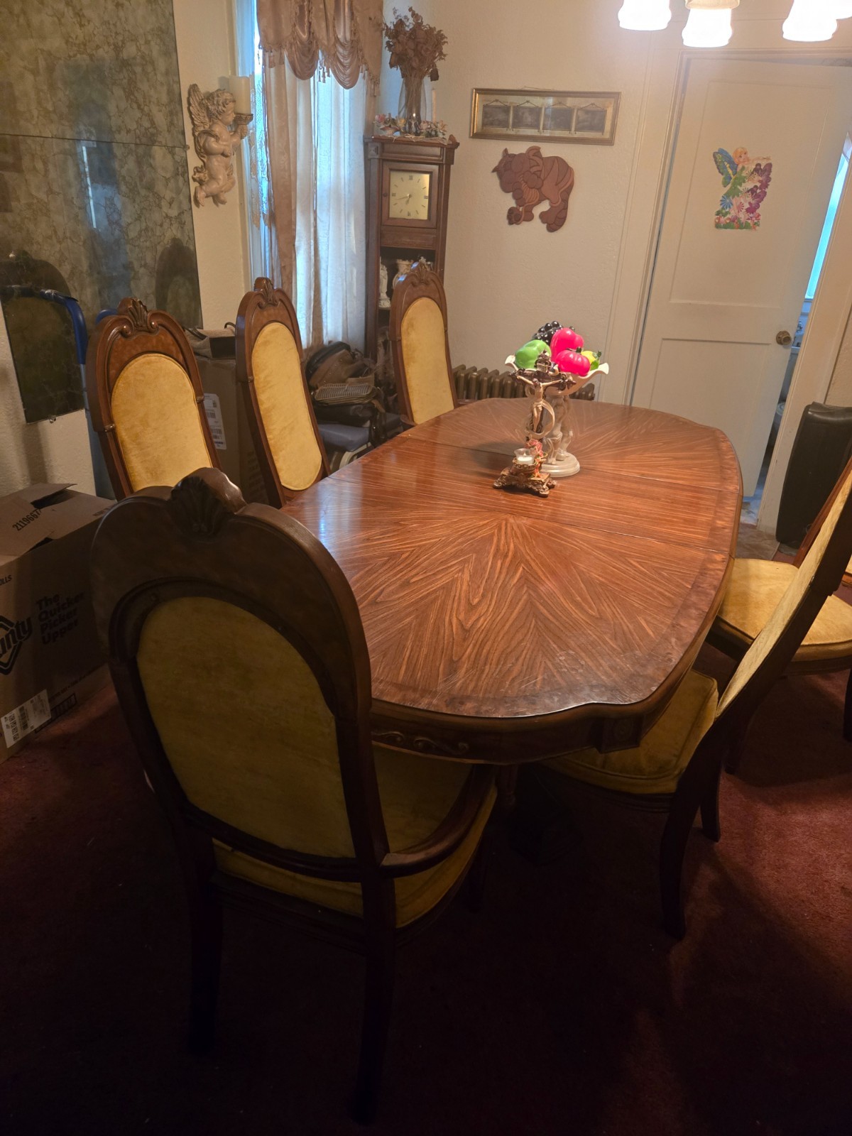 dining room set with china cabinet antique